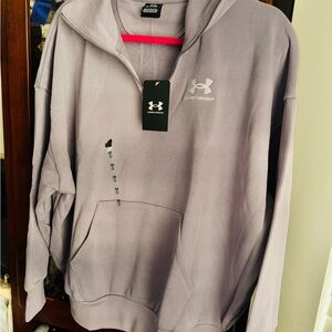 Under Armour Lavender Quarter-Zip Pullover Hoodie